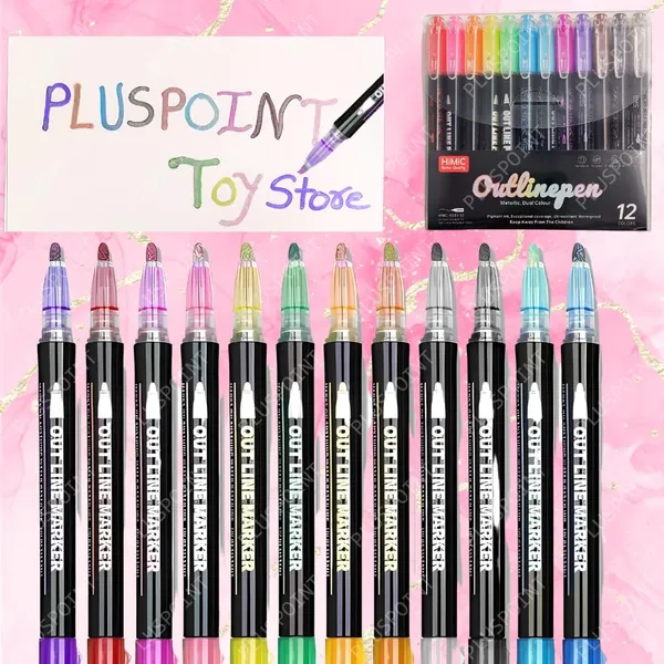 Outliner_Pens_Set_12_Double_Line_Shimmer_Metallic_Colour_Shining_Markers_Glitter_Chisel_For_Painting_Diy_Art_Craft_Project_Scrapbook_Doodle_Drawing_Greeting_Gift_Card
