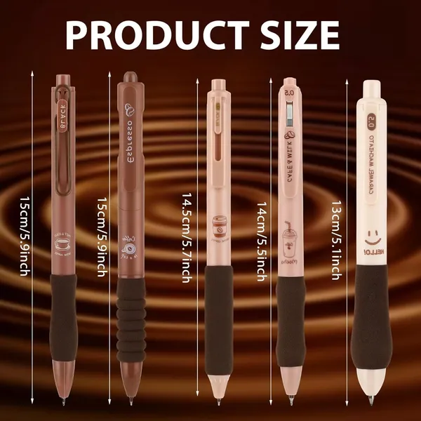 Cute_Gel_Pen,_5_Pcs_Coffee_Gel_Pen_With_Soft_Rubber_Grip_0.5Mm_Fine_Point_Retractable_Pens_Kawaii_Blue_Ink_Smooth_Writing_Pens_For_School_Journaling_Stationery_Office_Supplies
