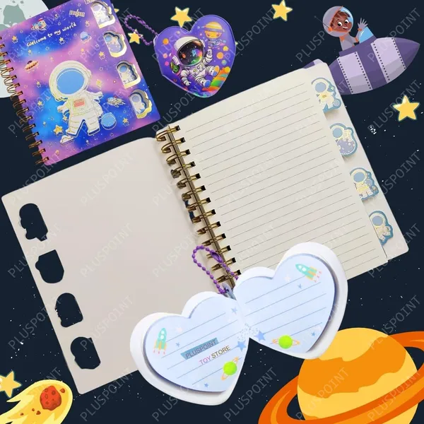 Astronaut_Theme_Diary_Set_For_Kids,_Space_Cute_Spiral_A5_Journal_With_230_Lined_Pages_Premium_Gift_Set_For_Writing_Drawing_Astronaut_Gift_With_Multicolour_Pen,_Mini_Dairy,_Highlighter