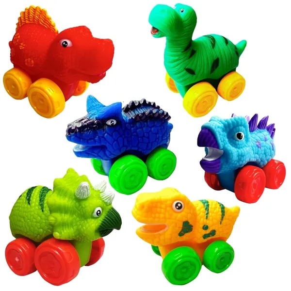 6_Pcs_Dino_Cars,_Soft_Rubber_Toy_Car_Set,_Push_N_Go_Mini_Vehicles_For_Baby,_Floating_Bath_Toy_For_Boys_And_Girls,_Summer_Beach_And_Pool_Activity,_Party_Favors_For_Kids_(6_Dino_Car)