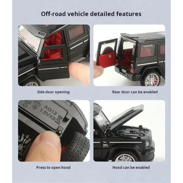 G-Wagon_Car_Toys_Realistic_Friction_Powered_With_Lights_And_Sound_For_Kids_With_Doors_Openable_Smooth_Push_And_Go_1:32_Scale_Pretend_Play_Toy_Car_Great_Gift_For_Children_Boys