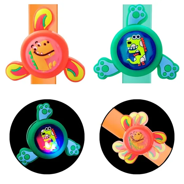 2Pcs_Kids_Wrist_Band_For_Boys_And_Girls_Spinning_Slap_Band_Cute_Cartoon_Bracelet_Wrist_With_Lights,_Great_Birthday_Gift_Toys_For_Return_Gift_For_Kids_Rakhi