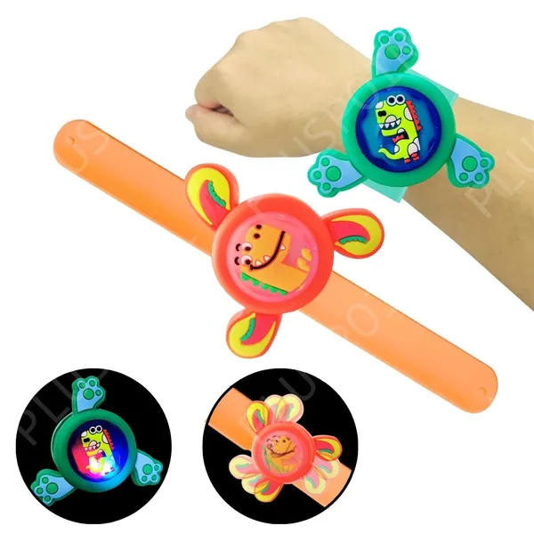 2Pcs_Kids_Wrist_Band_For_Boys_And_Girls_Spinning_Slap_Band_Cute_Cartoon_Bracelet_Wrist_With_Lights,_Great_Birthday_Gift_Toys_For_Return_Gift_For_Kids_Rakhi