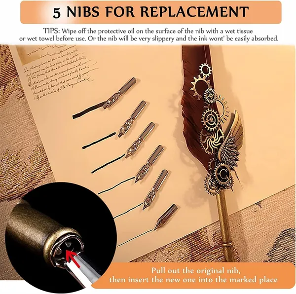 Vintage_Quill_Pen_And_Ink_Set_Elegant_Writing_Luxury_Fountain_Calligraphy_Ink_Pen_Set_With_Wax_For_Stamp_Retro_Decor_Dip_Pen_Office_Stationery_Corporate_Gifting_For_Signature,_Black