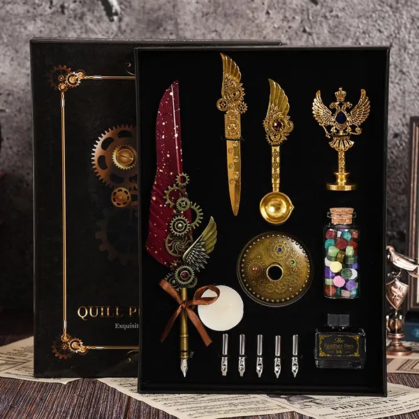 Vintage_Quill_Pen_And_Ink_Set_Elegant_Writing_Luxury_Fountain_Calligraphy_Ink_Pen_Set_With_Wax_For_Stamp_Retro_Decor_Dip_Pen_Office_Stationery_Corporate_Gifting_For_Signature,_Black