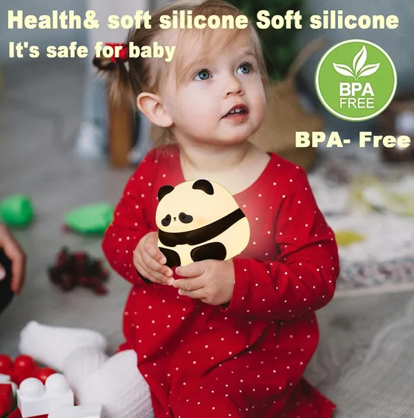 Cute_Panda_Led_Light_For_Kids_Portable_Usb_Rechargeable_Squishy_Lamp_For_Bedroom_Decor_Silicone_Kawaii_Gift_For_Kids_Birthday_Color_Changing_Night_Lamp_For_Baby_(Panda)