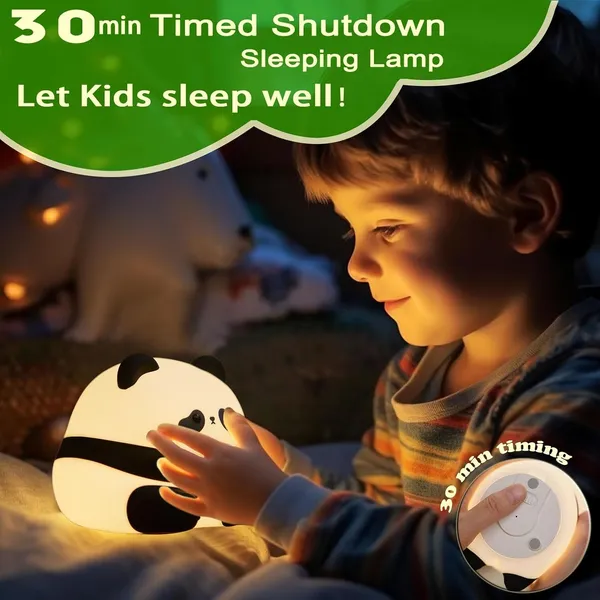 Cute_Panda_Led_Light_For_Kids_Portable_Usb_Rechargeable_Squishy_Lamp_For_Bedroom_Decor_Silicone_Kawaii_Gift_For_Kids_Birthday_Color_Changing_Night_Lamp_For_Baby_(Panda)