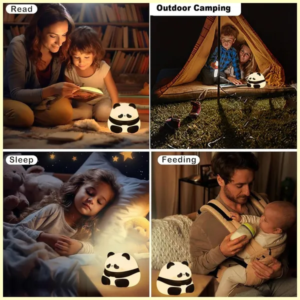 Cute_Panda_Led_Light_For_Kids_Portable_Usb_Rechargeable_Squishy_Lamp_For_Bedroom_Decor_Silicone_Kawaii_Gift_For_Kids_Birthday_Color_Changing_Night_Lamp_For_Baby_(Panda)