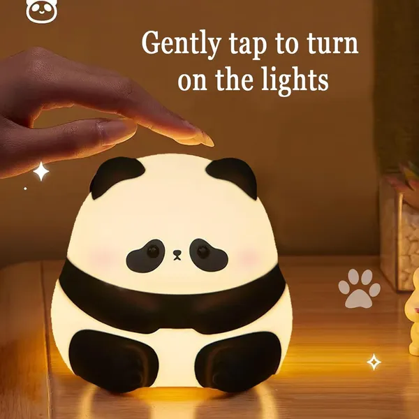 Cute_Panda_Led_Light_For_Kids_Portable_Usb_Rechargeable_Squishy_Lamp_For_Bedroom_Decor_Silicone_Kawaii_Gift_For_Kids_Birthday_Color_Changing_Night_Lamp_For_Baby_(Panda)