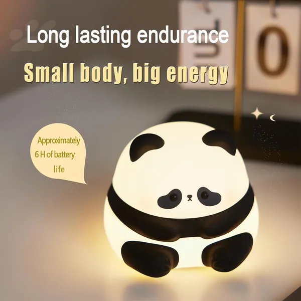 Cute_Panda_Led_Light_For_Kids_Portable_Usb_Rechargeable_Squishy_Lamp_For_Bedroom_Decor_Silicone_Kawaii_Gift_For_Kids_Birthday_Color_Changing_Night_Lamp_For_Baby_(Panda)