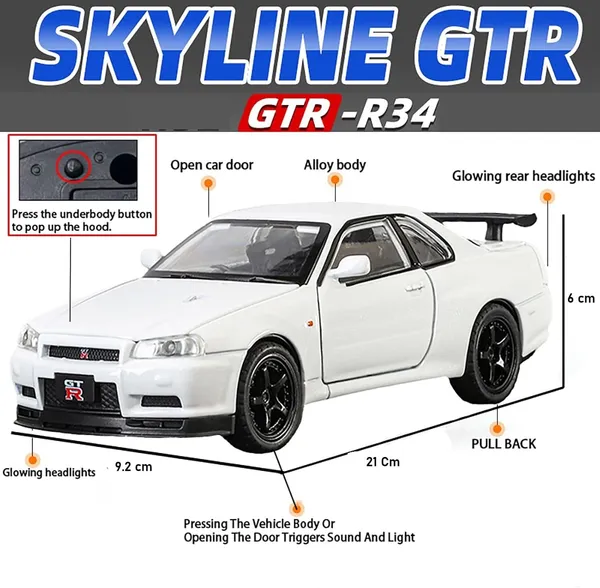 Diecast_Metal_Skyline_Gtr-R34_P.Walker_Edition_Sports_1:24_Scale_Simulation_Model_Alloy_Metal_Pull_Back_Toy_Car_For_Kids_With_Openable_Doors_&_Light,_Music_Toy_Vehicle_For_Kids,_Adults
