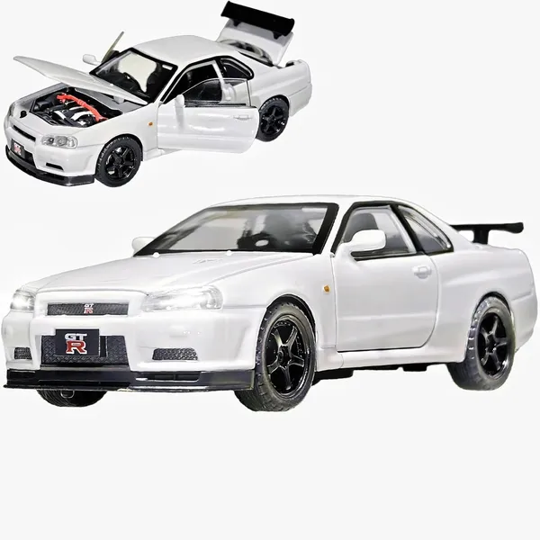 Diecast_Metal_Skyline_Gtr-R34_P.Walker_Edition_Sports_1:24_Scale_Simulation_Model_Alloy_Metal_Pull_Back_Toy_Car_For_Kids_With_Openable_Doors_&_Light,_Music_Toy_Vehicle_For_Kids,_Adults
