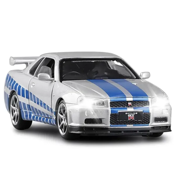 Diecast_Metal_Skyline_Gtr-R34_P.Walker_Edition_Sport_Car_1:24_Scale_Simulation_Model_Alloy_Metal_Pull_Back_Toy_Car_For_Kids_With_Openable_Doors_&_Light,_Music_Toy_Vehicle_For_Kids,_Adults