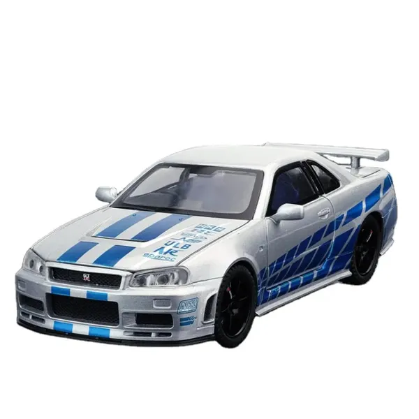 Diecast_Metal_Skyline_Gtr-R34_P.Walker_Edition_Sport_Car_1:24_Scale_Simulation_Model_Alloy_Metal_Pull_Back_Toy_Car_For_Kids_With_Openable_Doors_&_Light,_Music_Toy_Vehicle_For_Kids,_Adults