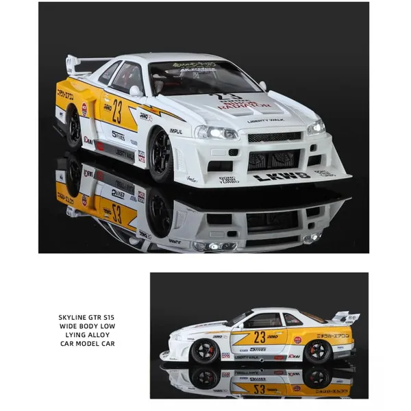 Diecast_Metal_Skyline_Lb-Er34_Super_Silhouette_Rhd_Liberty_Walk_Edition_Sports_Car_1:24_Scale_Simulation_Model_Alloy_Toy_Car_With_Openable_Doors_&_Light,_Music_Toy_Vehicle_For_Kids,_Adults