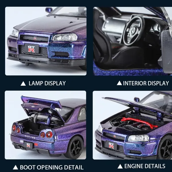 Diecast_Metal_Skyline_Gtr-R34_P.Walker_Edition_Sports_1:24_Scale_Dualtone_Simulation_Model_Alloy_Pull_Back_Toy_Car_For_Kids_With_Openable_Doors_&_Light,_Music_Toy_Vehicle_For_Kids,_Adults