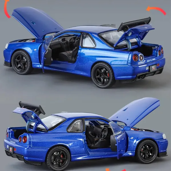 Diecast_Metal_Skyline_Gtr-R34_P.Walker_Edition_Brian_Car_1:24_Scale_Simulation_Model_Alloy_Metal_Pull_Back_Toy_Car_For_Kids_With_Openable_Doors_&_Light,_Music_Toy_Vehicle_For_Kids,_Adults
