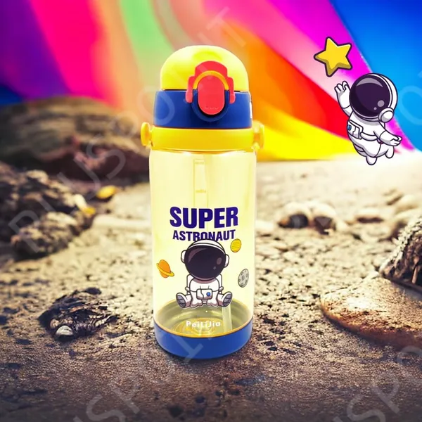 Plastic_Space_Astronaut_Water_Bottle_For_Kids_Cute_Cartoon_Leak-Proof_600_Ml_Sipper_Bottle_With_Straw,_Flip_Cover,_Bpa-Free,_School_Water_Bottle_For_Boys_Girls_(Astro-Yellow)
