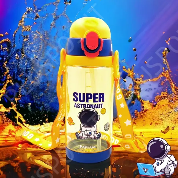 Plastic_Space_Astronaut_Water_Bottle_For_Kids_Cute_Cartoon_Leak-Proof_600_Ml_Sipper_Bottle_With_Straw,_Flip_Cover,_Bpa-Free,_School_Water_Bottle_For_Boys_Girls_(Astro-Yellow)