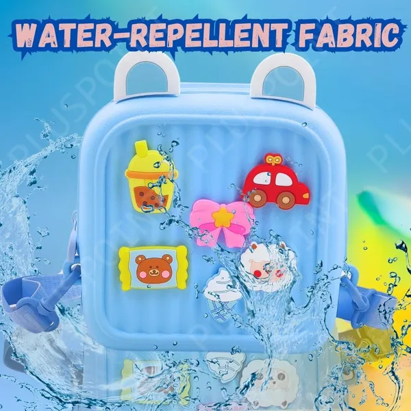 Silicone_Backpack_For_Kids_Small_Backpack_For_Boys_And_Girls_Silicone_Waterproof_Bag_For_Toddlers_With_Cute_3D_Cartoon_Badges,_Kindergarten_Lightweight_Travel_Bag_For_Kids