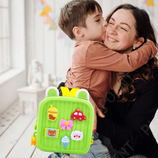 Silicone_Backpack_For_Kids_Small_Backpack_For_Boys_And_Girls_Silicone_Waterproof_Bag_For_Toddlers_With_Cute_3D_Cartoon_Badges,_Kindergarten_Lightweight_Travel_Bag_For_Kids