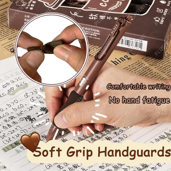 5Pcs_Coffee_Brown_Theme_Cute_Gel_Pens_Set_Blue_Ink_Fine_Point_Smooth_Writing_0.5Mm_Neutral_Aesthetic_Pens_For_Journaling_Fancy_Pen_Bulk_Kawaii_School_Office_Supplies_(Coffee-_Blue)