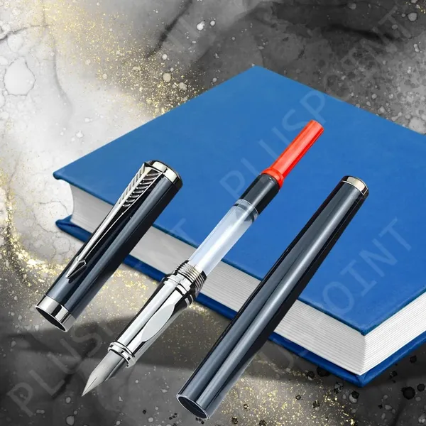 Fountain_Pen_For_Students_|_Iridium_Tip_Nib_Refillable_Fountain_Pen_With_2_Ink_Refills_|_Office_Stationery_Gift_For_Kids_|_Perfect_For_Office_And_School_Use_(Phantom),_Blue