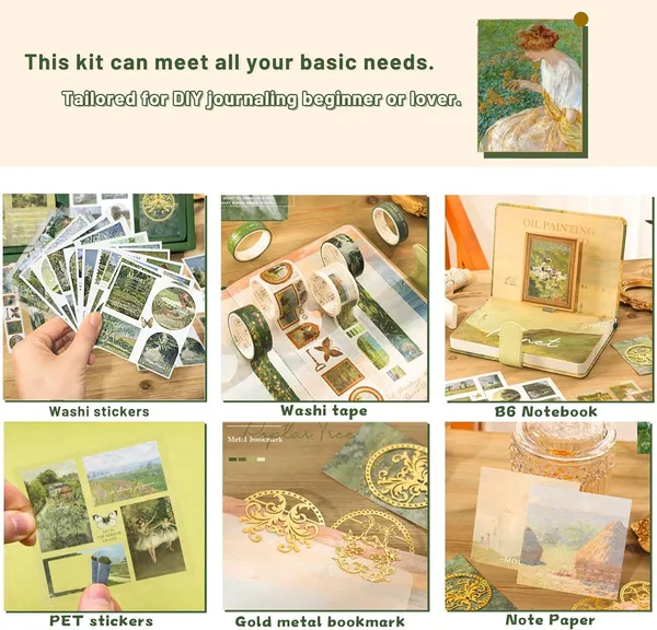 Vintage_Aesthetic_Paper_Scrapbook_Kit_With_346_Pcs_Complete_Scrapbooking_Supplies_Set_Featuring_Bullet_Junk_Journal_|_A6_Grid_Notebook_|_Elegant_Stationery_In_Charming_Green_Stickers