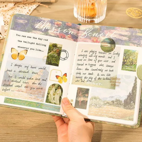 Vintage_Aesthetic_Paper_Scrapbook_Kit_With_346_Pcs_Complete_Scrapbooking_Supplies_Set_Featuring_Bullet_Junk_Journal_|_A6_Grid_Notebook_|_Elegant_Stationery_In_Charming_Green_Stickers