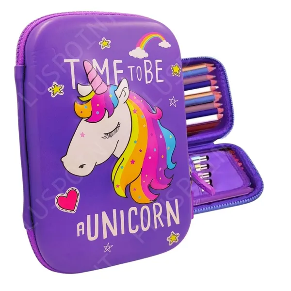 Eva_3D_Unicorn_Pencil_Case_Large_Capacity_Premium_Stylish_Case_Embossed_Compass_With_More_Space,_School_Supply_Organizer_For_Students,_Stationery_Box,_Cosmetic_Zip_Pouch_Bag,_Blue
