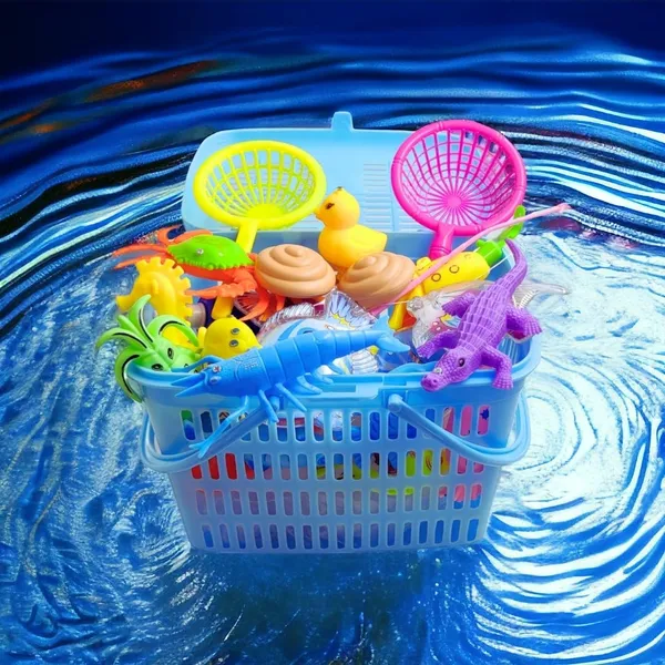 Colorful_Magnetic_Fishing_Pool_Toys_Game_For_Kids_Plastic_Floating_Fish_Ocean_Sea_Animals_Kiddie_Pool_Water_Bath_Toys_For_Age_3_4_5_6_Year_Old_Children_(With_Basket)