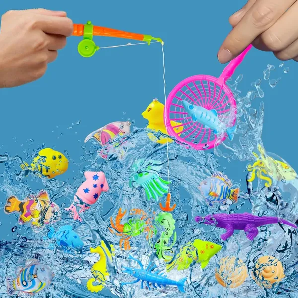 Colorful_Magnetic_Fishing_Pool_Toys_Game_For_Kids_Plastic_Floating_Fish_Ocean_Sea_Animals_Kiddie_Pool_Water_Bath_Toys_For_Age_3_4_5_6_Year_Old_Children_(With_Basket)