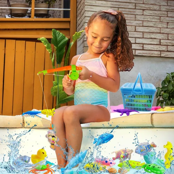 Colorful_Magnetic_Fishing_Pool_Toys_Game_For_Kids_Plastic_Floating_Fish_Ocean_Sea_Animals_Kiddie_Pool_Water_Bath_Toys_For_Age_3_4_5_6_Year_Old_Children_(With_Basket)