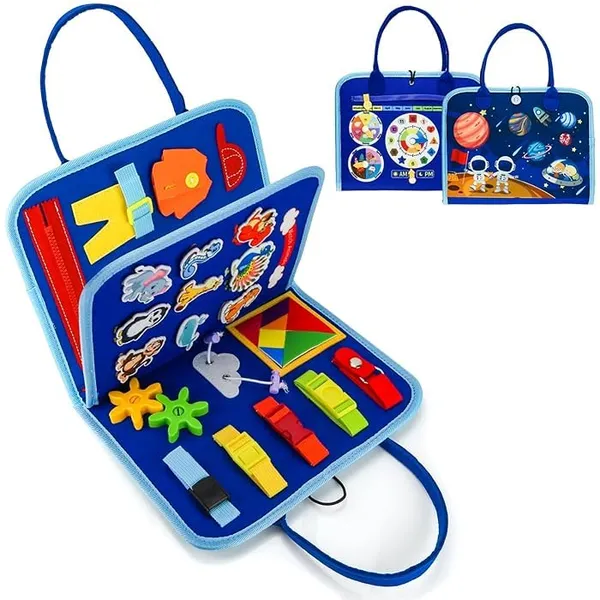 Busy_Board_Montessori_Toys_For_Kids_Birthday_Gift_Preschool_Learning_Activities_With_Life_Skills_Abc_123_Shape_Color_Animal_Weather_Toddler_Gifts_Christmas_Toys_For_2-7Yr_(Space),_Multicolor