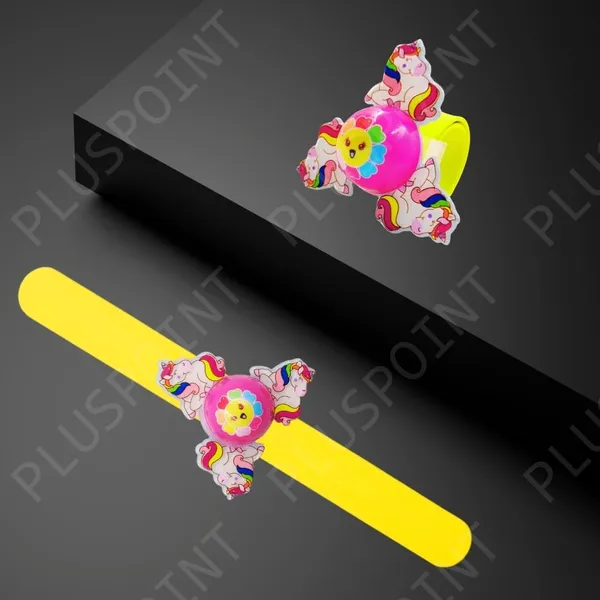 Unicorn_Wrist_Band_For_Girls_2_Pack_Yellow_And_Pink_Slap_Band_Cute_Cartoon_Bracelet_With_Led_Light_Up,_Great_Birthday_Gift_Toys_For_Kids_Return_Gift_For_Kids