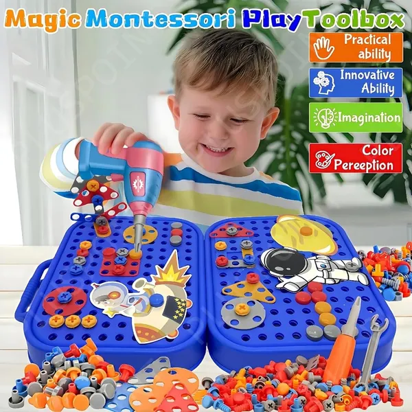 Astronaut_Drill_Toy_For_Boys_228Pc_Kids_Space_Theme_3D_Stem_Construction_Puzzle_Electric_Working_Drill_Toy_With_Fix_Tool_Box,Engineering_Building_Kits,_Birthday_For_Boys_3-9_Yrs_Old