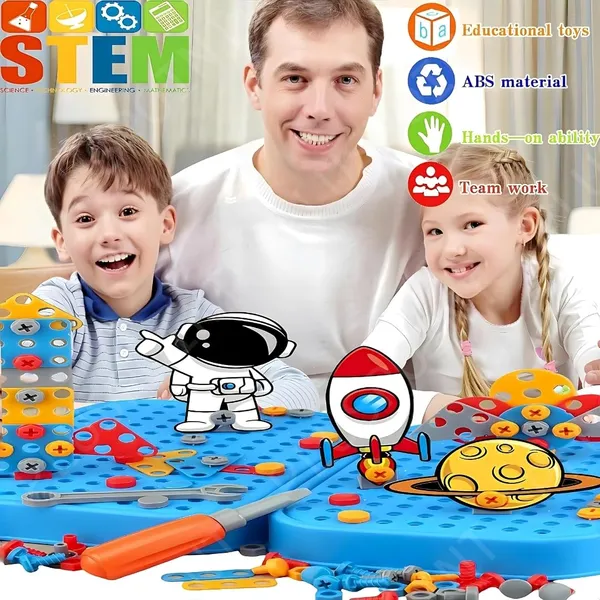 Astronaut_Drill_Toy_For_Boys_228Pc_Kids_Space_Theme_3D_Stem_Construction_Puzzle_Electric_Working_Drill_Toy_With_Fix_Tool_Box,Engineering_Building_Kits,_Birthday_For_Boys_3-9_Yrs_Old