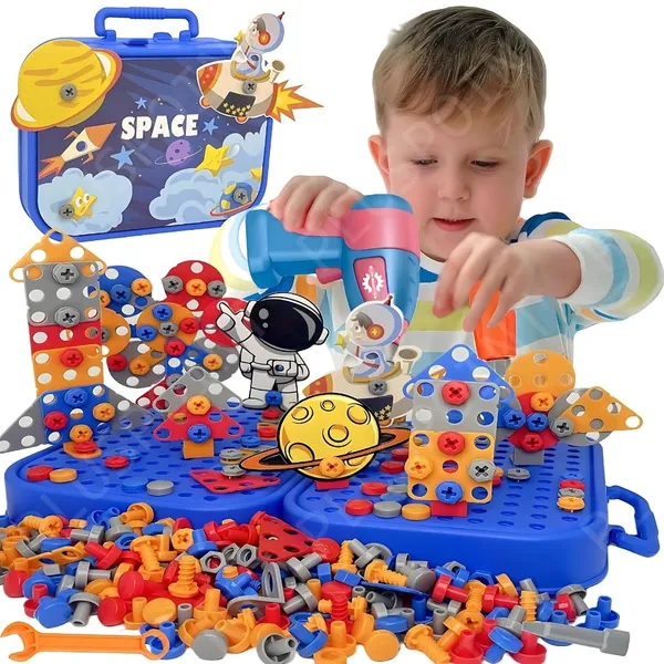 Astronaut_Drill_Toy_For_Boys_228Pc_Kids_Space_Theme_3D_Stem_Construction_Puzzle_Electric_Working_Drill_Toy_With_Fix_Tool_Box,Engineering_Building_Kits,_Birthday_For_Boys_3-9_Yrs_Old