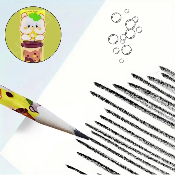 24_Pcs_Pencils_Cute_Cartoon_For_Kids_Triangular_Ultra_Dark_Smooth_Writing_And_Break_Resistant_Cartoon_Themed_With_Eraser_|_School_Supplies_For_Kids_|_Birthday_Gift_Pencils_Set