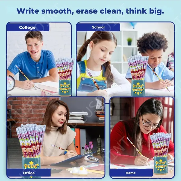 24_Pcs_Pencils_Cute_Cartoon_For_Kids_Triangular_Ultra_Dark_Smooth_Writing_And_Break_Resistant_Cartoon_Themed_With_Eraser_|_School_Supplies_For_Kids_|_Birthday_Gift_Pencils_Set