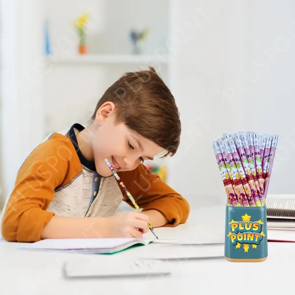 24_Pcs_Pencils_Cute_Cartoon_For_Kids_Triangular_Ultra_Dark_Smooth_Writing_And_Break_Resistant_Cartoon_Themed_With_Eraser_|_School_Supplies_For_Kids_|_Birthday_Gift_Pencils_Set