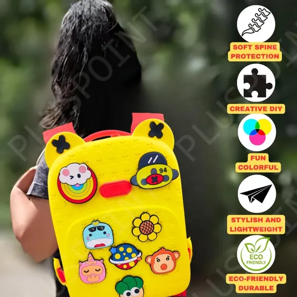 Eva_Kids_School_Backpack_Stylish_&_Durable_Silicone_Waterproof_Bag_For_Boys_And_Girls_Lightweight_Travel_Backpack_Perfect_For_Pre-School_&_Kindergarten_Adventures_(Yellow)