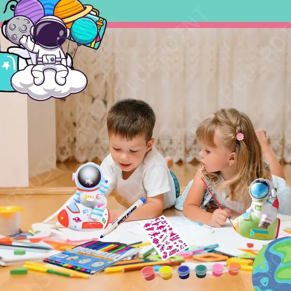 Diy_Astronaut_Piggy_Bank_For_Kids_Paint_Decorate_Piggy_Bank_With_Gemstone,_Stickers,_Foil_Art,_Markers,_Painting_Kit_Diy_Money_Coin_Bank,_Arts_And_Crafts_Birthday_Gifts_For_Kids_5+_Years_Old