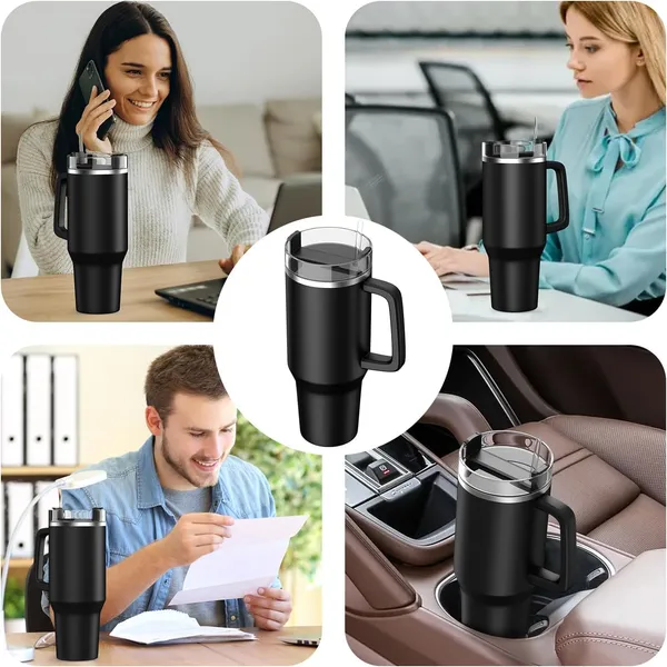 1200Ml_Tumbler_With_Handle_And_Straw_Lid_Double_Insulated_Cup_Reusable_Stainless_Steel_Water_Bottle_Travel_Tumbler,Coffee_Mug_For_Office,_Home|Travel_Mug_For_Hot_And_Cold_Water_(Black)