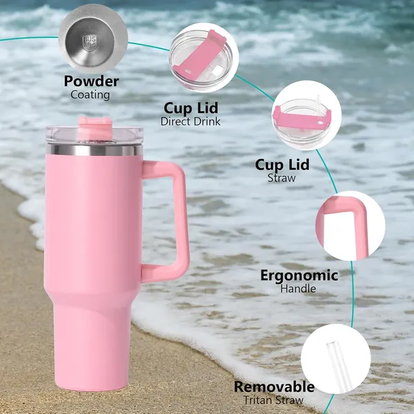 1200Ml_Tumbler_With_Handle_And_Straw_Lid_Double_Insulated_Cup_Reusable_Stainless_Steel_Water_Bottle_Travel_Tumbler,Coffee_Mug_For_Office,_Home|Travel_Mug_For_Hot_And_Cold_Water_(Light_Pink)