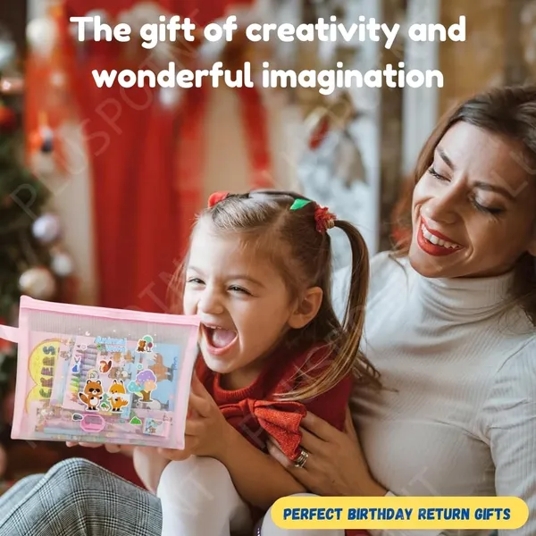 Stationery_Animal_World_Gift_Set_For_Kids-Pack_Of_8_Pcs,Stationery_Items_For_Kids_Useful_Gift_Cartoon_Stationery_Set_Birthday_Return_Gift_School_Accessories_For_Boys_Girls,Multicolor