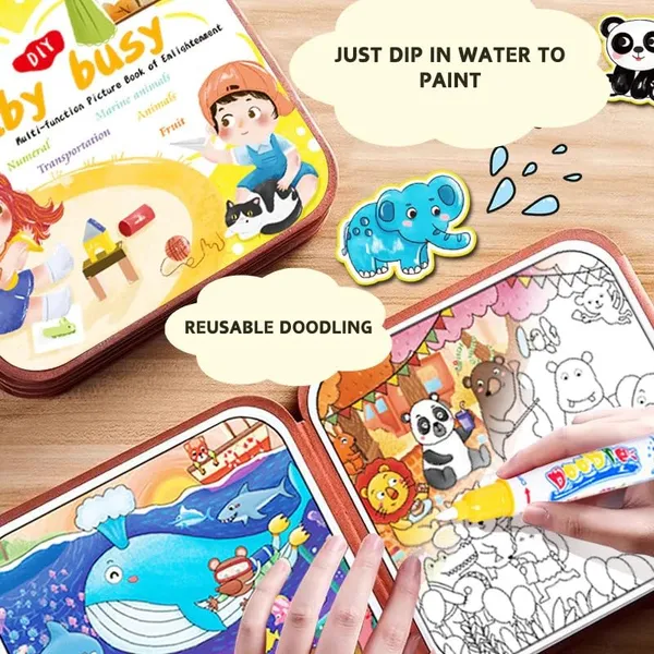 All_In_1_Busy_Book_For_Kids_Toddlers_Reusable_Water_Painting_Books,_Busy_Book_Sensory_Toys,_Kids_Learning_Educational_Toy_Travel_Activities_1_2_3_4_Year_Old_Birthday_Gifts_For_Kids