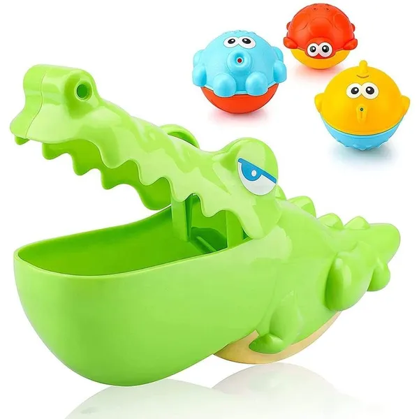 Crocodile_Bath_Toy_For_Toddler_Baby_Bathing_Toys_With_3_Animal_Floating_Fish_Catching_Game_Octopus_Swimming_Set_For_Bathtub_Water_Play_Activity_Shower_Alligator_Playset_For_Toddlers