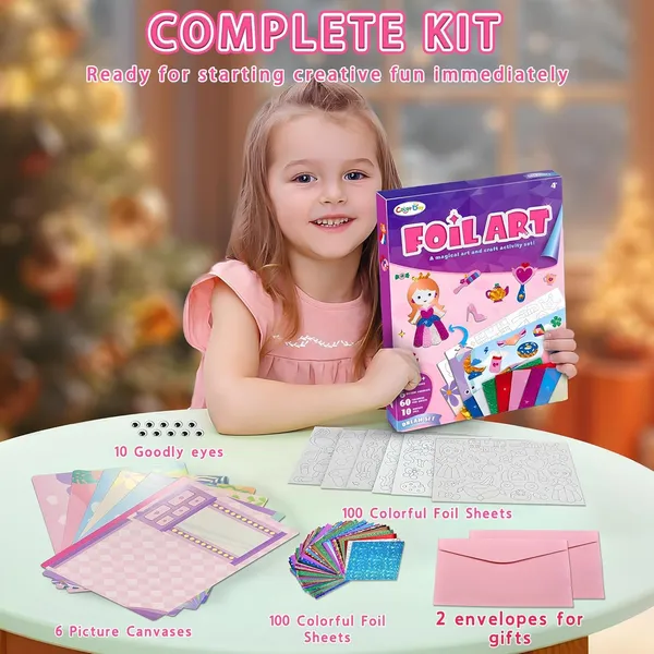 Foil_Art_Kit_For_Kids_Unicorns_&_Princesses_Arts_And_Crafts,_No_Mess_Art_For_Kids,_Fun_Craft_Kits_&_Supplies,_Diy_Creative_Activities,_Travel_Toys_Gifts_For_Girls_&_Boys_Ages_3+