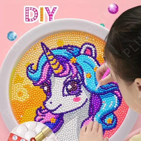 5D_Diamond_Gem_Kits_For_Kids_With_Frame_Diamond_Arts_And_Craft_For_Kids_Ages_6_8_10_12_Gem_Art_Painting_Kit_Unicorn_Crafts_Unicorn_Diamond_Painting_Kits_For_Girls